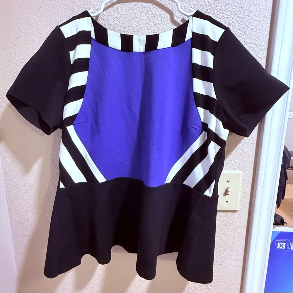 Stylish Black and Purple Women's Top
